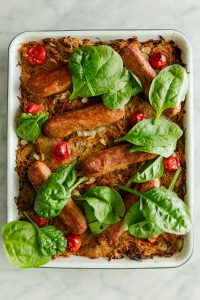 vegan sausage rosti