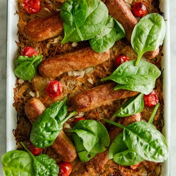 vegan sausage rosti